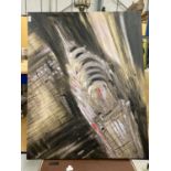 A LIMITED EDITION NO 95 CANVAS OF MIDNIGHT MANHATTAN BY PAUL KENTON WITH COA AND ORIGINAL RECEIPT
