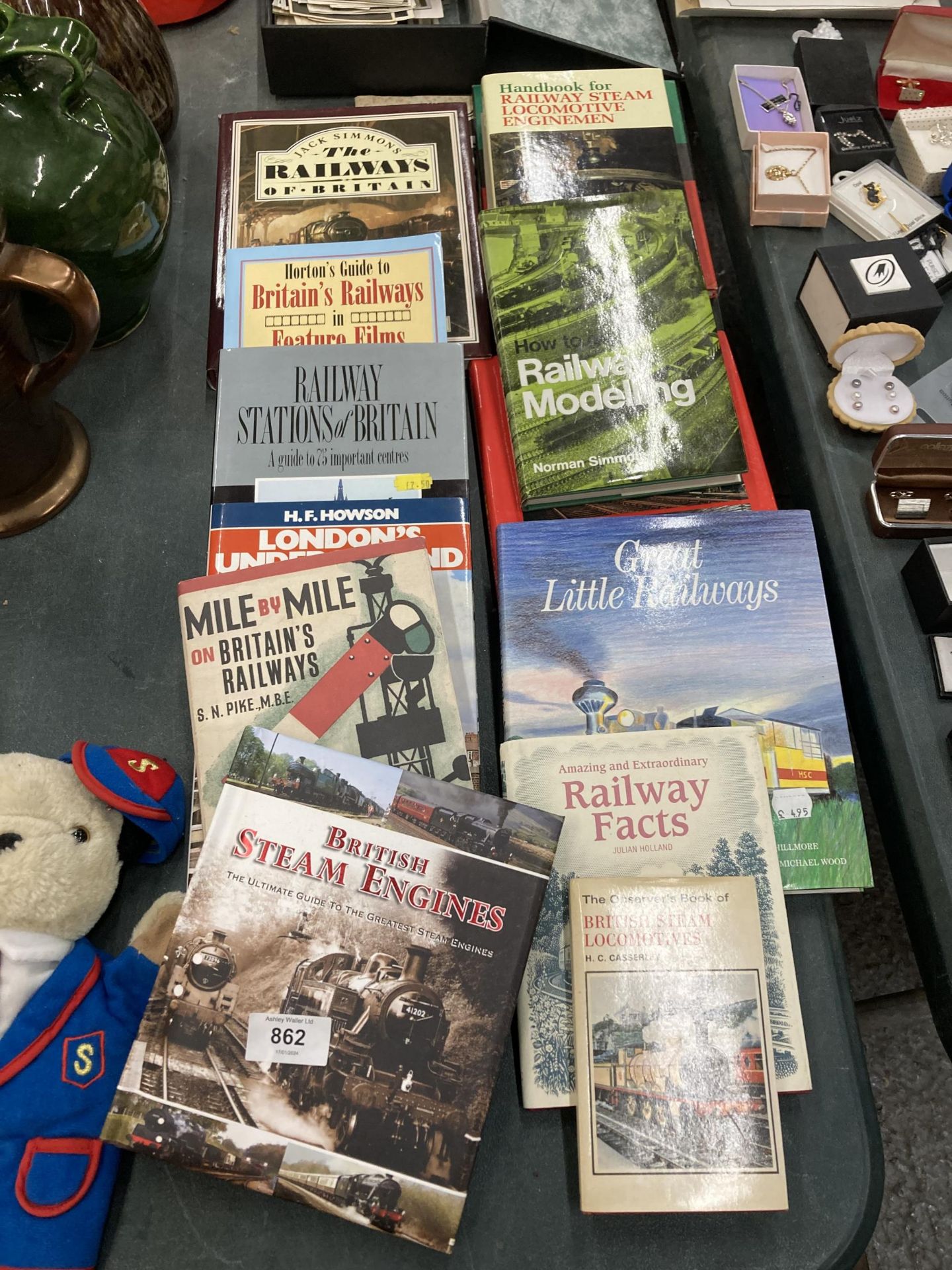 A COLLECTION OF RAILWAY AND LOCOMOTIVE RELATED TRAIN BOOKS