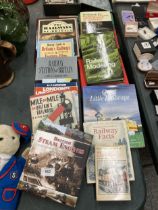 A COLLECTION OF RAILWAY AND LOCOMOTIVE RELATED TRAIN BOOKS
