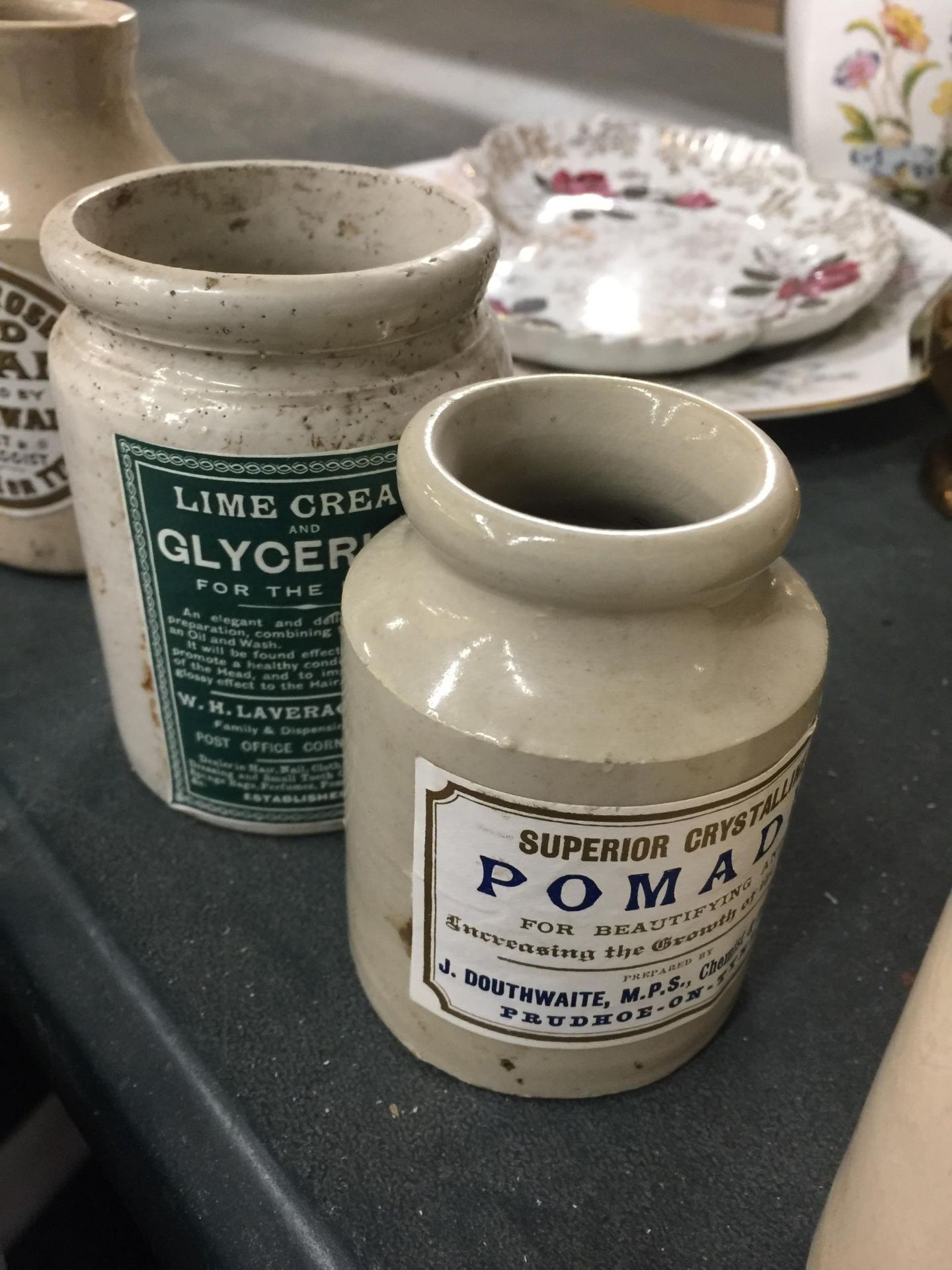 A GROUP OF VINTAGE STONEWARE JARS AND BOTTLES, SOME WITH NEWER LABELS - Image 3 of 4