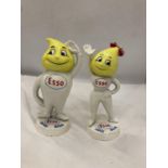 A PAIR OF CAST ESSO MR AND MRS DRIP FIGURES, HEIGHT 24CM