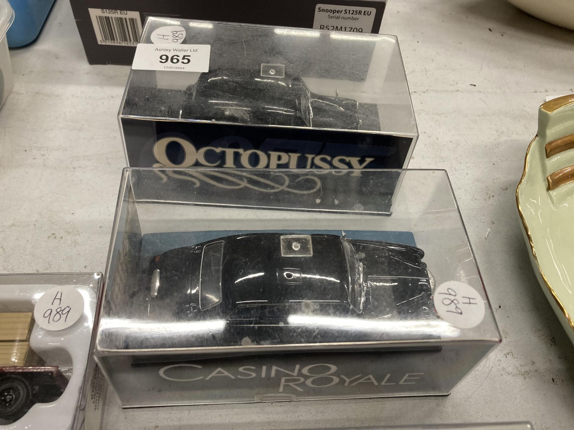 FIVE BOXED CARS TO INCLUDE CASINO ROYALE, OCTOPUSSY, ROLLS ROYCE ETC - Image 2 of 4