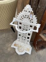 A VICTORIAN CAST IRON 'FALKIRK' STICK STAND