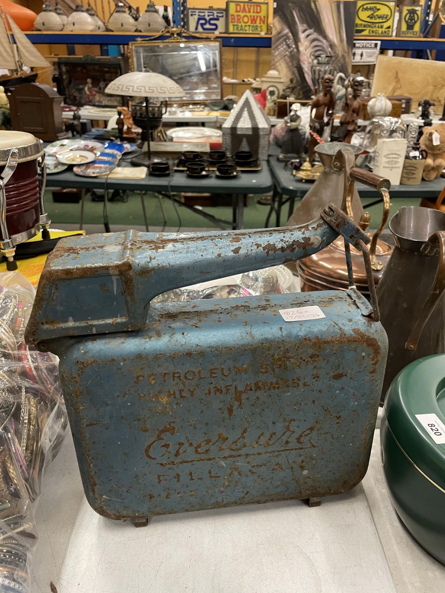 A VINTAGE EVERSURE PETROL CAN
