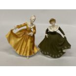 TWO ROYAL DOULTON FIGURINES "KIRSTY" HN2381 AND "GERALDINE" HN 2348