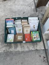 A LARGE ASORTMENT OF CHILDRENS BOOKS TO INCLUDE BEATRIX POTTER ETC