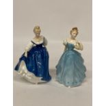 TWO ROYAL DOULTON FIGURINES "ENCHANTMENT" HN 2178 AND "KAY" HN 3340