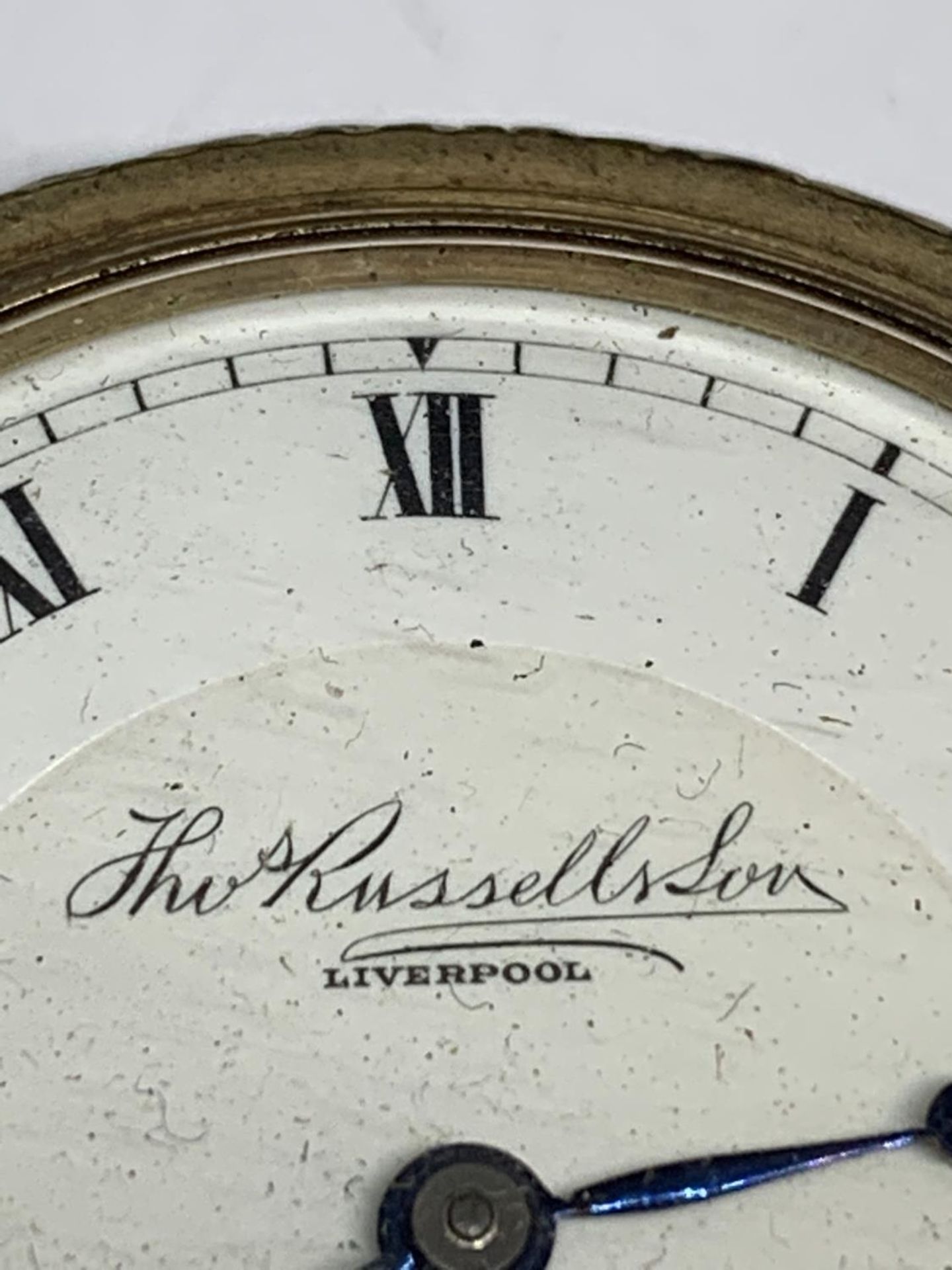 TWO POCKET WATCHES TO INCLUDE A THOS RUSSELL SON LIVERPOOL AND AN IVY - Image 3 of 6