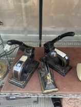 THREE LARGE VINTAGE PRINTING STAMPS