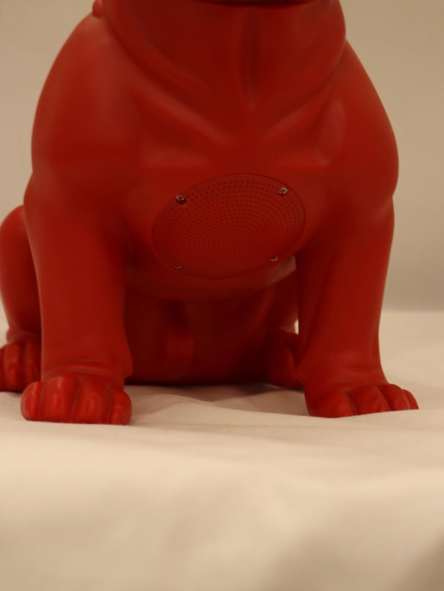 A LARGE RED 'MR COOL' BULLDOG WITH SUNGLASSES, HEIGHT 30CM - Image 2 of 4