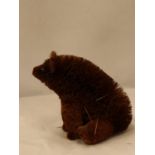 A BRISSEL BRUSH BEAR, HEIGHT 23CM