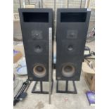 A PAIR OF TALL HAS PROFESSIONAL SERIES SPEAKERS