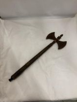 A VINTAGE DOUBLE HEADED GRYPHON AXE