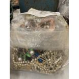 A VERY LARGE QUANTITY OF COSTUME JEWELLERY - 10KG IN TOTAL