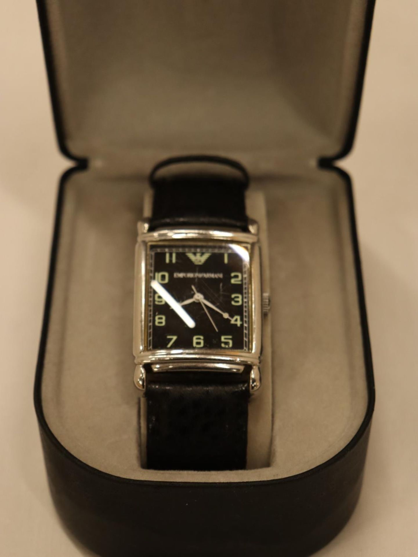 AN EMPORIO ARMANI WRISTWATCH, BOXED - Image 4 of 5