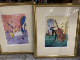 TWO LIZ TAYLOR WEBB LIMITED EDITION SIGNED PRINTS