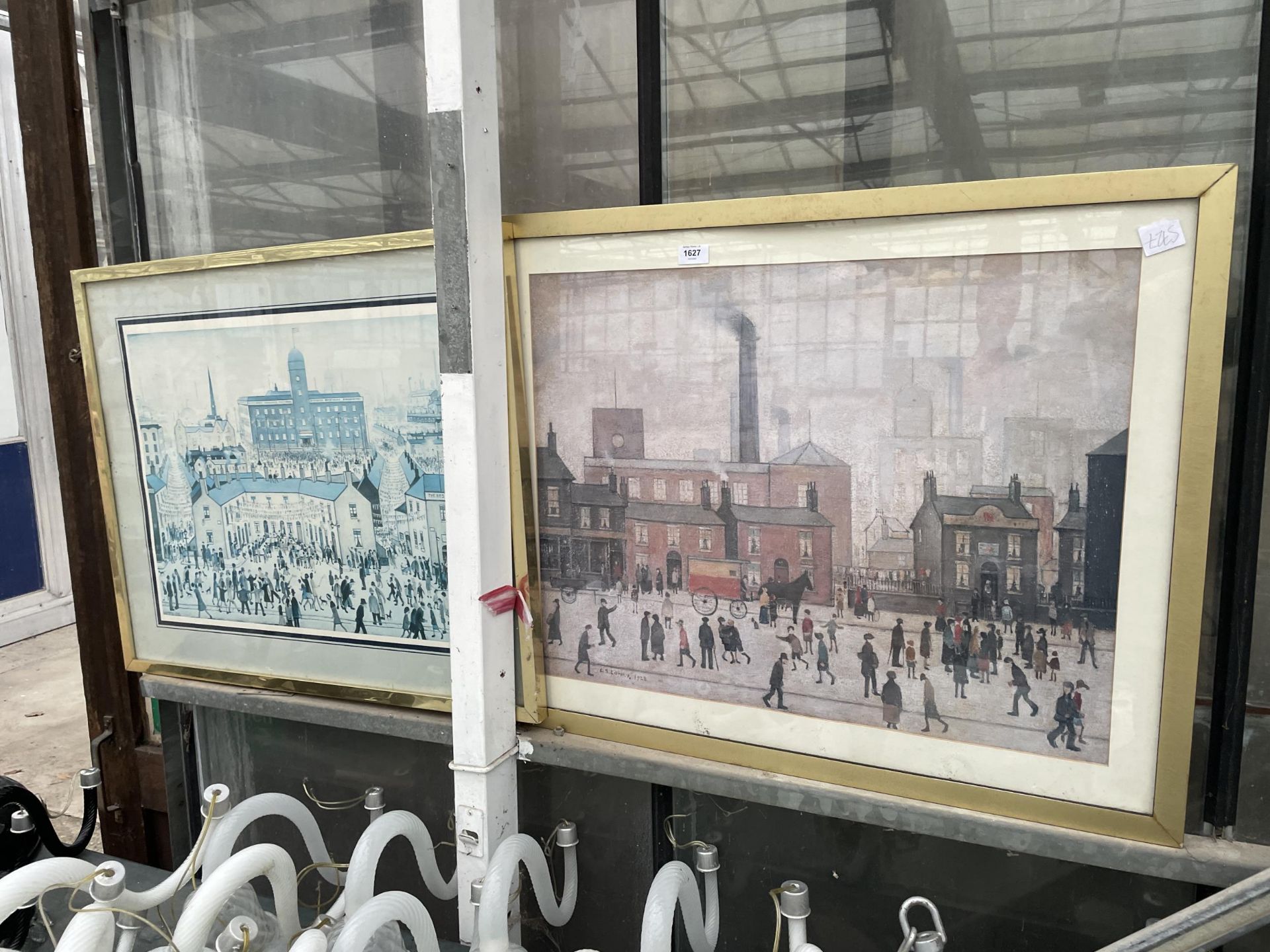TWO LARGE FRAMED LOWRY PRINTS