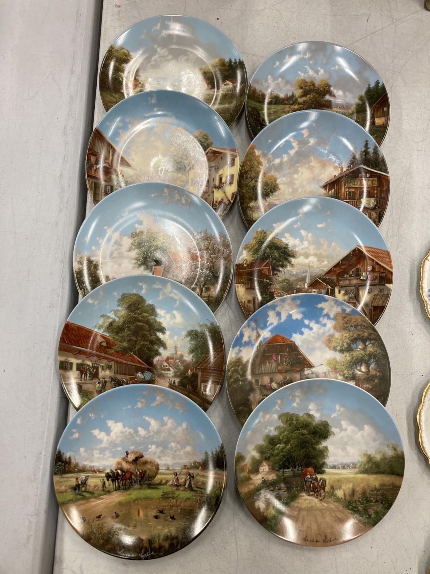 A COLLECTION OF GERMAN CABINET PLATES WITH CERTIFICATES - 10 IN TOTAL - Image 2 of 5