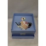 A BOXED WEDGWOOD TEAPOT BUTTERFLY BLOOM