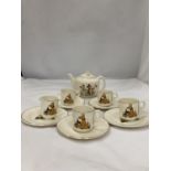 A BESWICK MICKEY MOUSE AND DISNEY CHILD'S TEASET