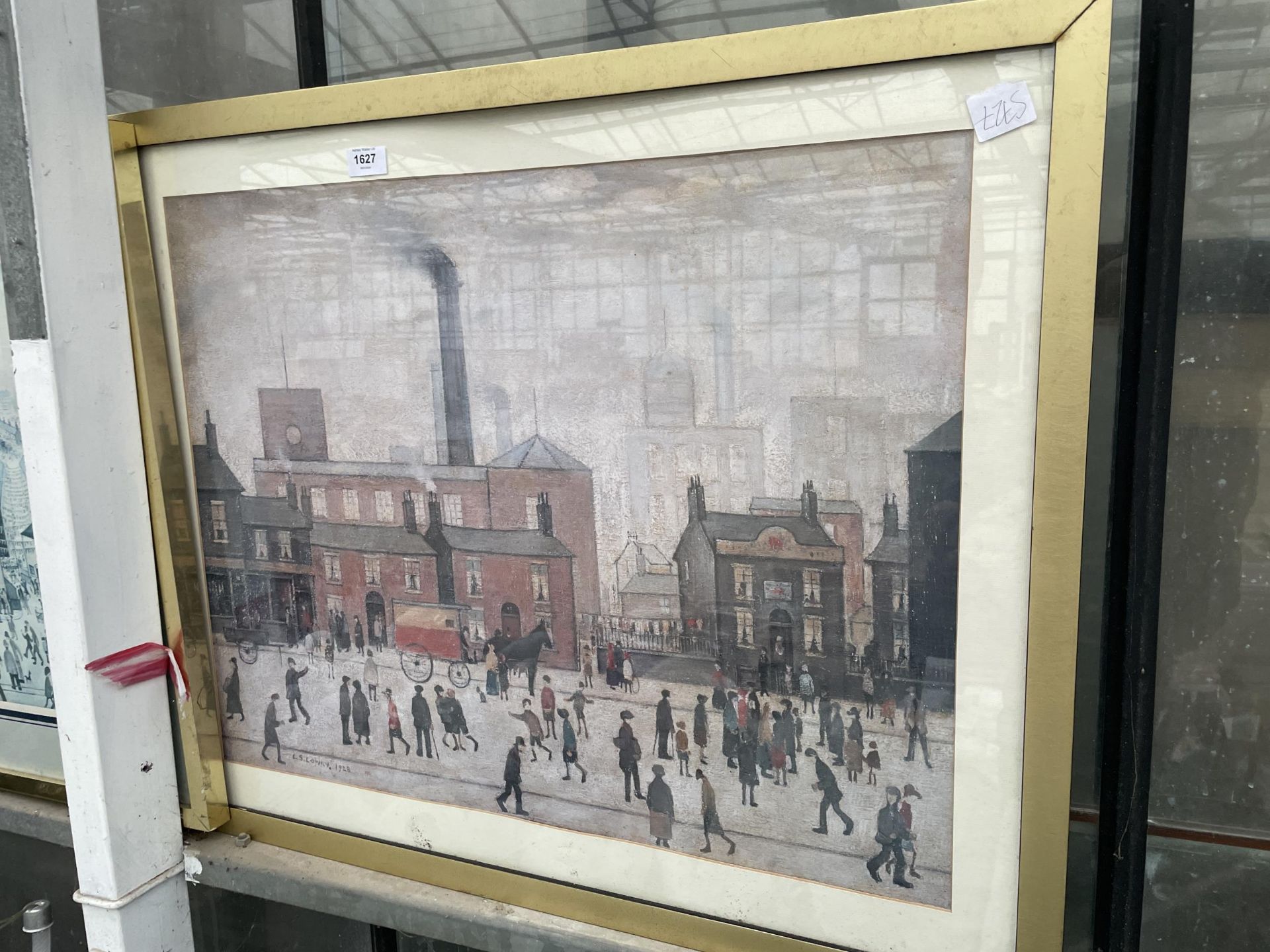 TWO LARGE FRAMED LOWRY PRINTS - Image 2 of 3