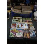 A LARGE COLLECTION OF TEA AND CIGARETTE CARDS IN ALBUMS