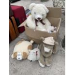 A COLLECTION OF CHILDRENS SOFT TOYS