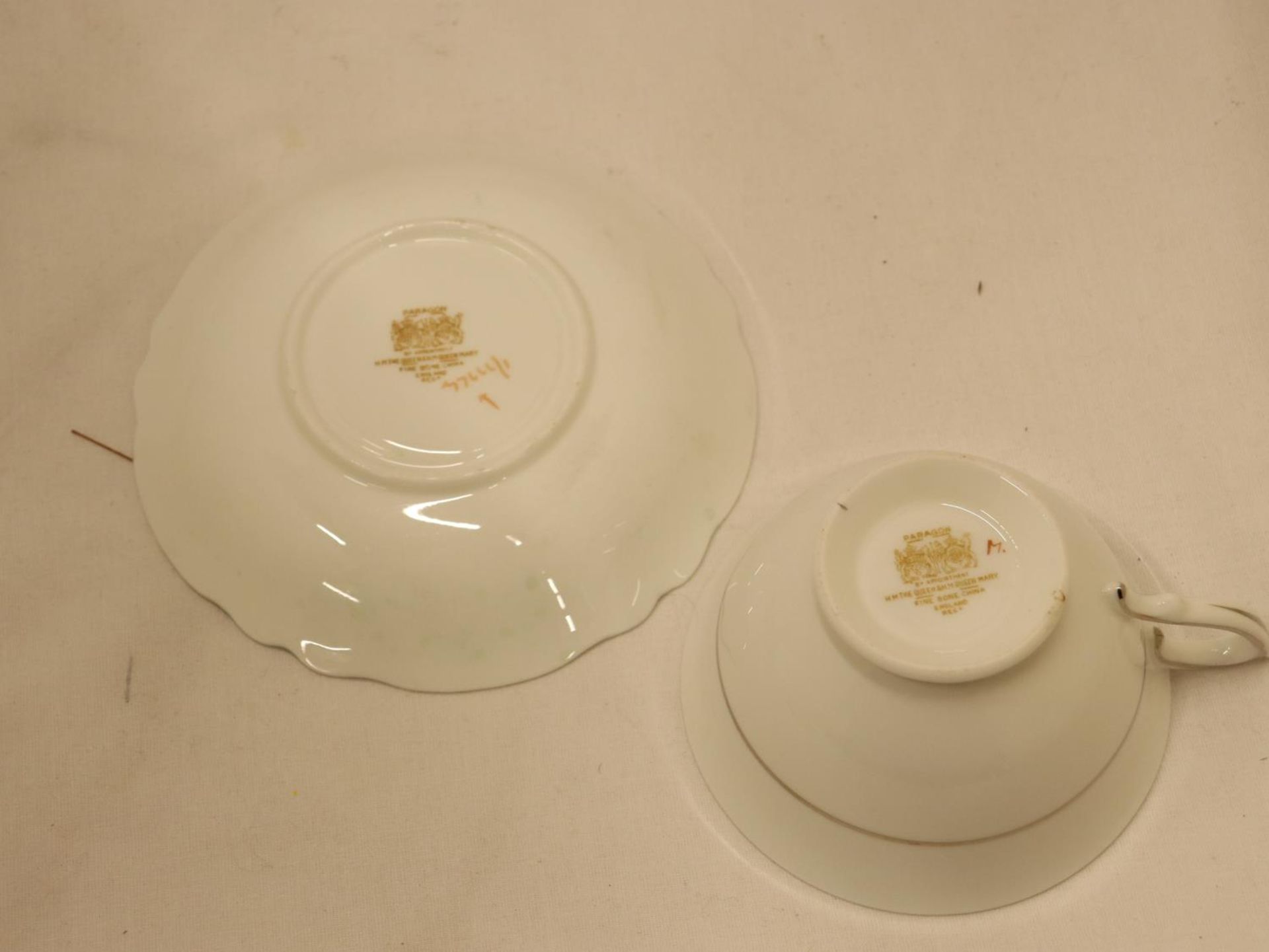 THREE VINTAGE PARAGON CHINA CUPS AND SAUCERS - Image 4 of 5