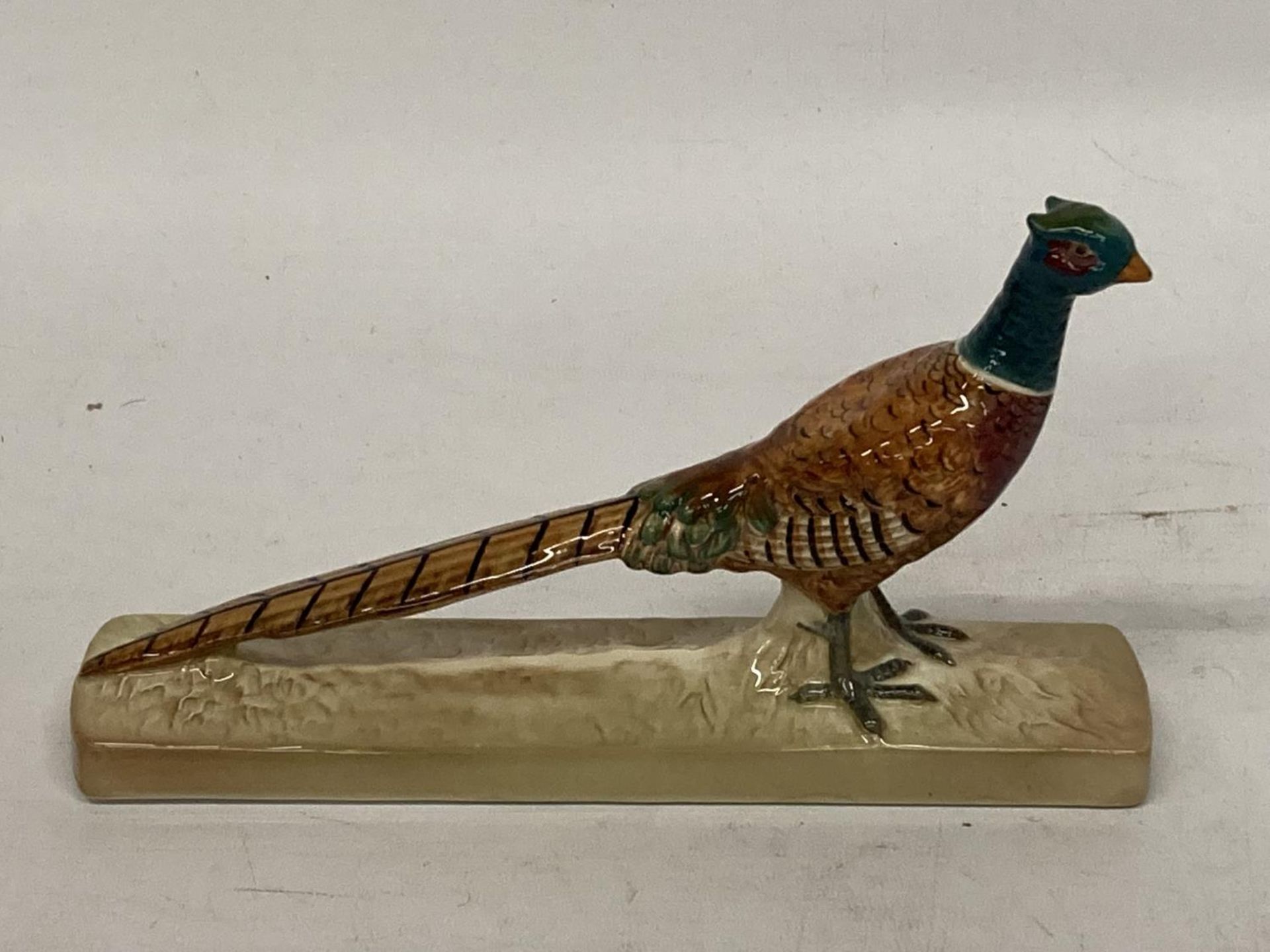 A BESWICK PHEASANT ON CERAMIC BASE NO. 1774 - Image 2 of 4