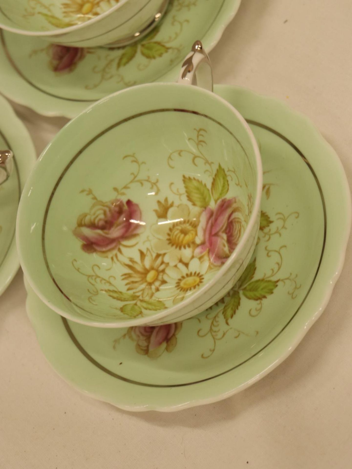 THREE VINTAGE PARAGON CHINA CUPS AND SAUCERS - Image 3 of 5