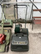 AN ATCO COMMODORE B14 CYLINDER MOWER WITH GRASS BOX