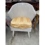 A LLOYD LOOM BEDROOM CHAIR