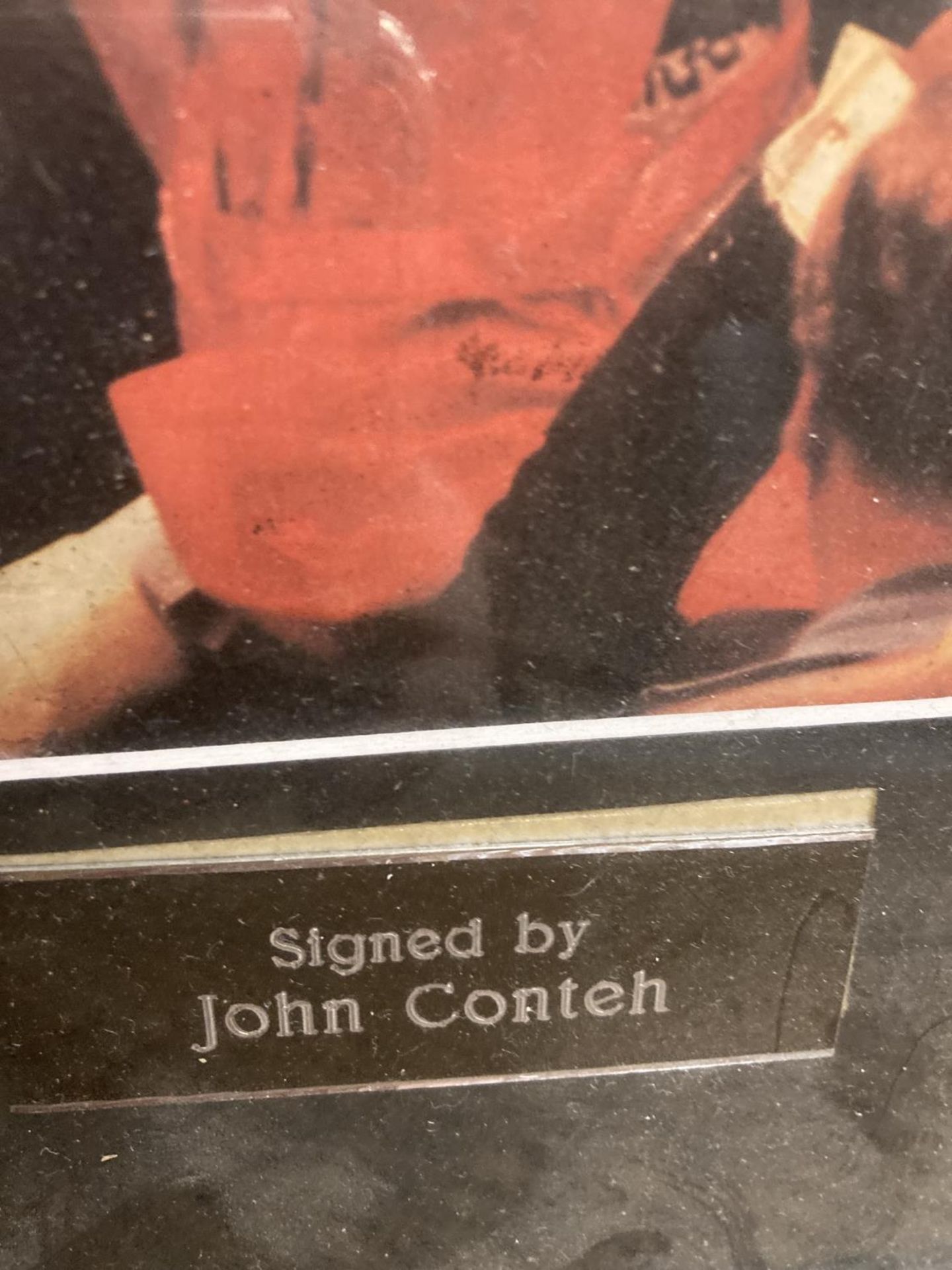 A FRAMED & SIGNED JOHN CONTEH BOXING GLOVE & AUTOBIOGRAPHY BOOK - Image 5 of 5