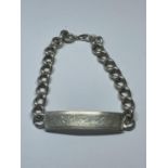 A SILVER I.D BRACELET