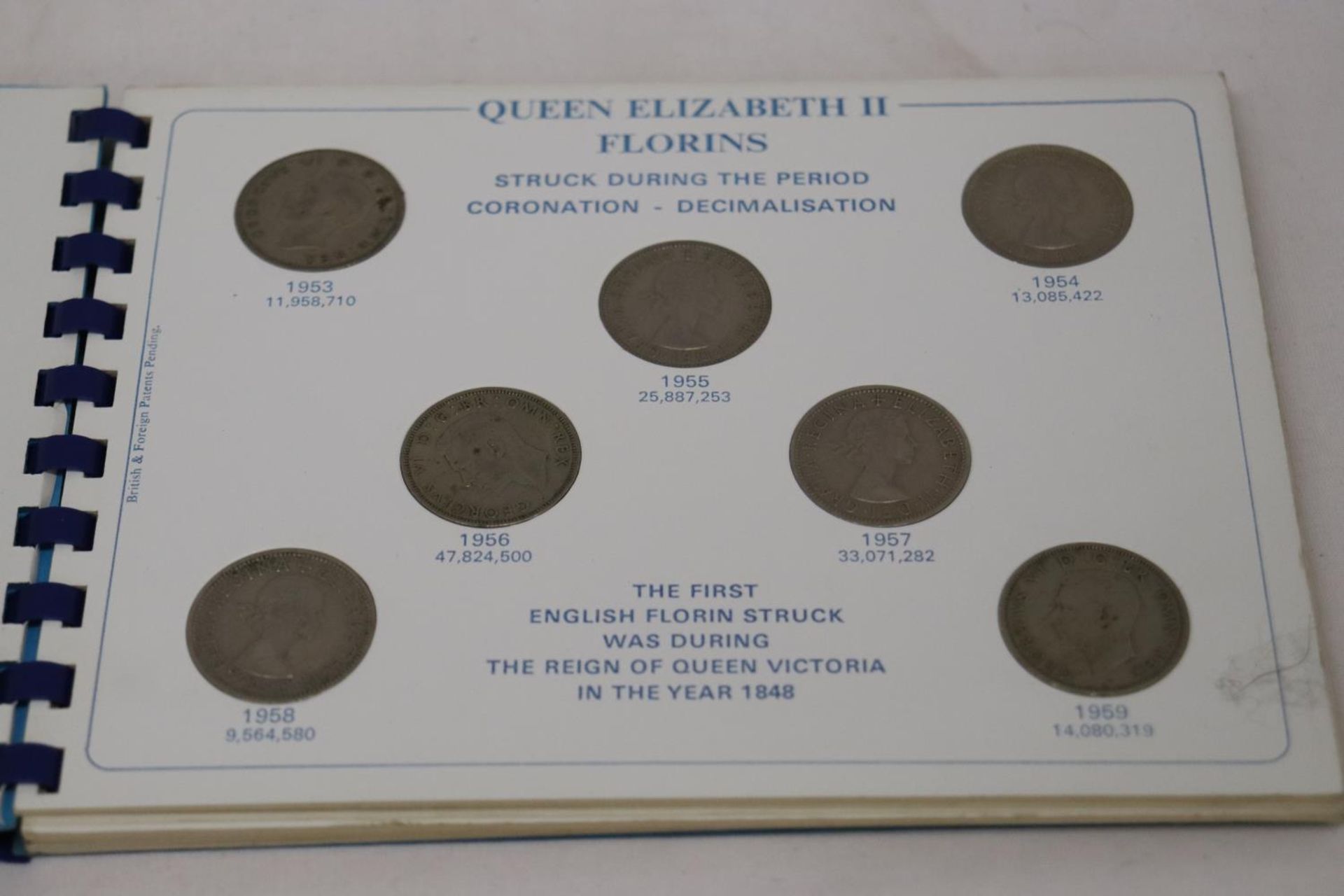 A QUEEN ELIZABETH 11 1953 - 1967, SANDHILL COIN FOLDER CONTAINING A QUANTITY OF CROWNS AND FLORINS - Image 3 of 5