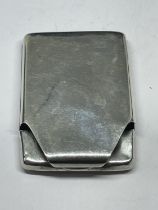 A HALLMARKED BIRMINGHAM SILVER CARD HOLDER