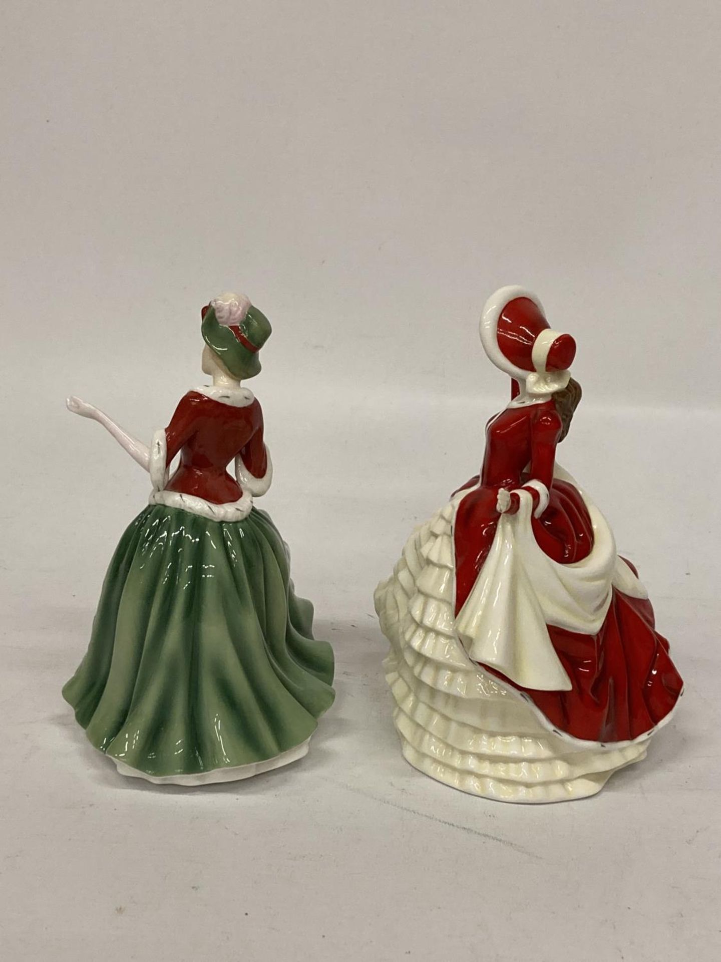 TWO ROYAL DOULTON FIGURINES FROM THE PRETTY LADIES COLLECTION BOTH TITLED "CHRISTMAS DAY" - Image 3 of 4