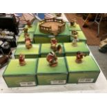 ELEVEN BOXED NETTLEBED FIGURES