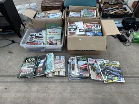A LARGE ASSORTMENT OF MAGAZINES AND BOOKS TO INCLUDE CLASSICCARS ETC