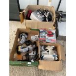 AN ASSORTMENT OF ITEMS TO INCLUDE GARDEN LIGHTS, A CAR POLISHER AND SOCKETS ETC