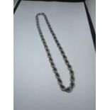 A SILVER LARGE ROPE NECKLACE