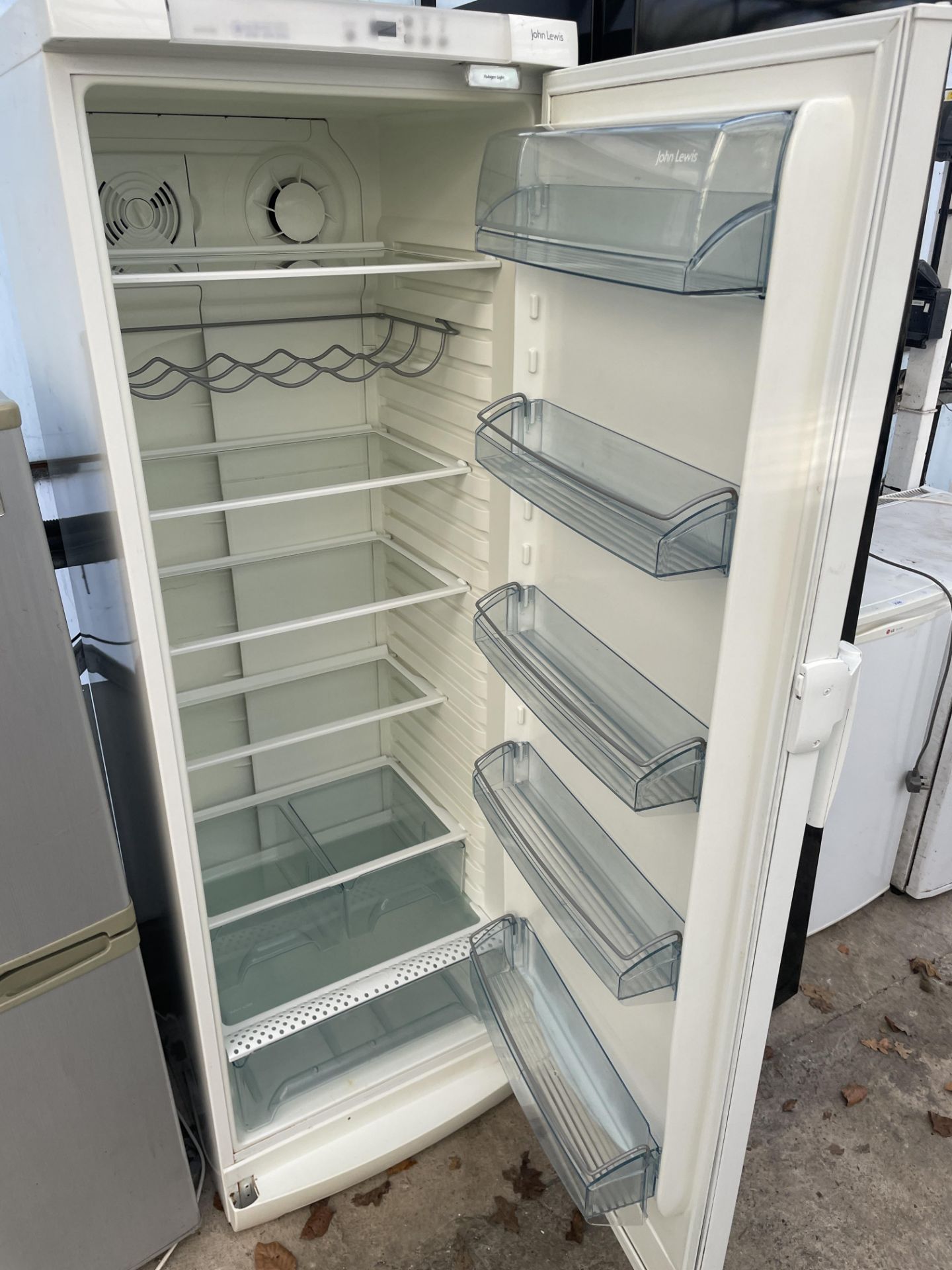 A TALL WHITE JOHN LEWIS UPRIGHT FRIDGE - Image 2 of 2