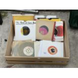 A BOX OF VARIOUS 7" VINYL RECORDS