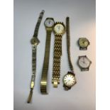 SIX LADIES WATCHES TO INCLUDE A TIMEX, SEKONDA, MONTINE, ETC