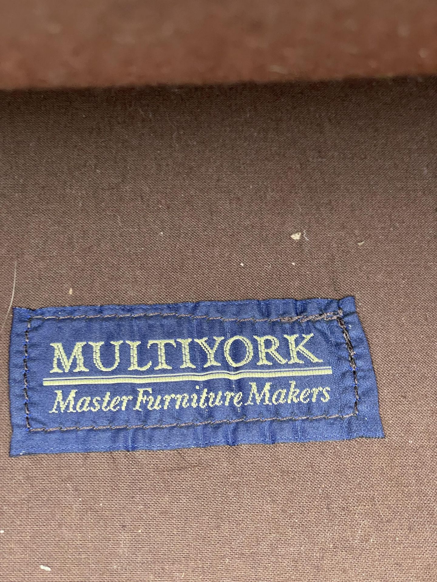 A MULTIYORK LEATHER EASY CHAIR - Image 3 of 3