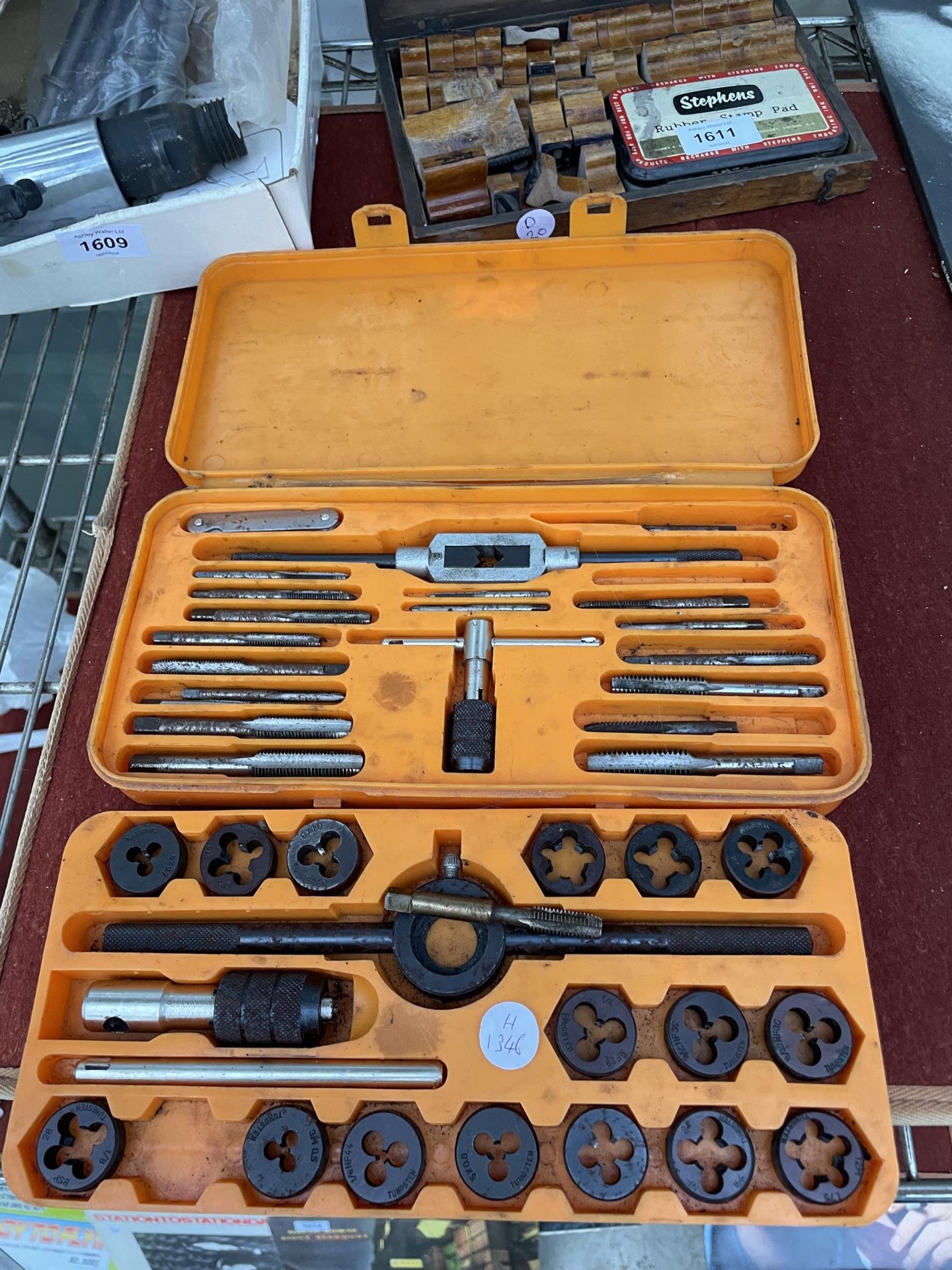 A CASED TAP AND DIE SET