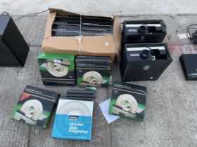 TWO KINDERMANN PROJECTORS AND A LARGE QUANTITY OF SLIDE MAGAZINES