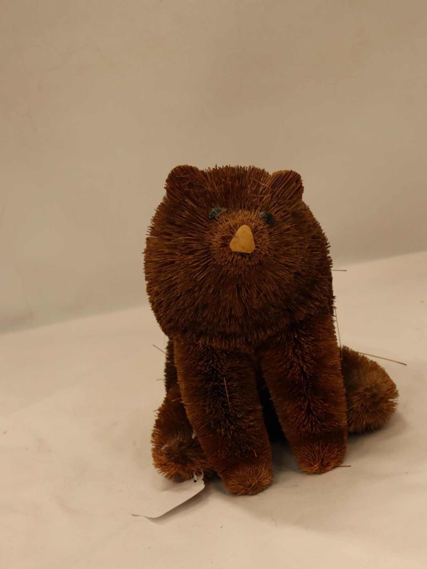 A BRISSEL BRUSH BEAR, HEIGHT 23CM - Image 3 of 4
