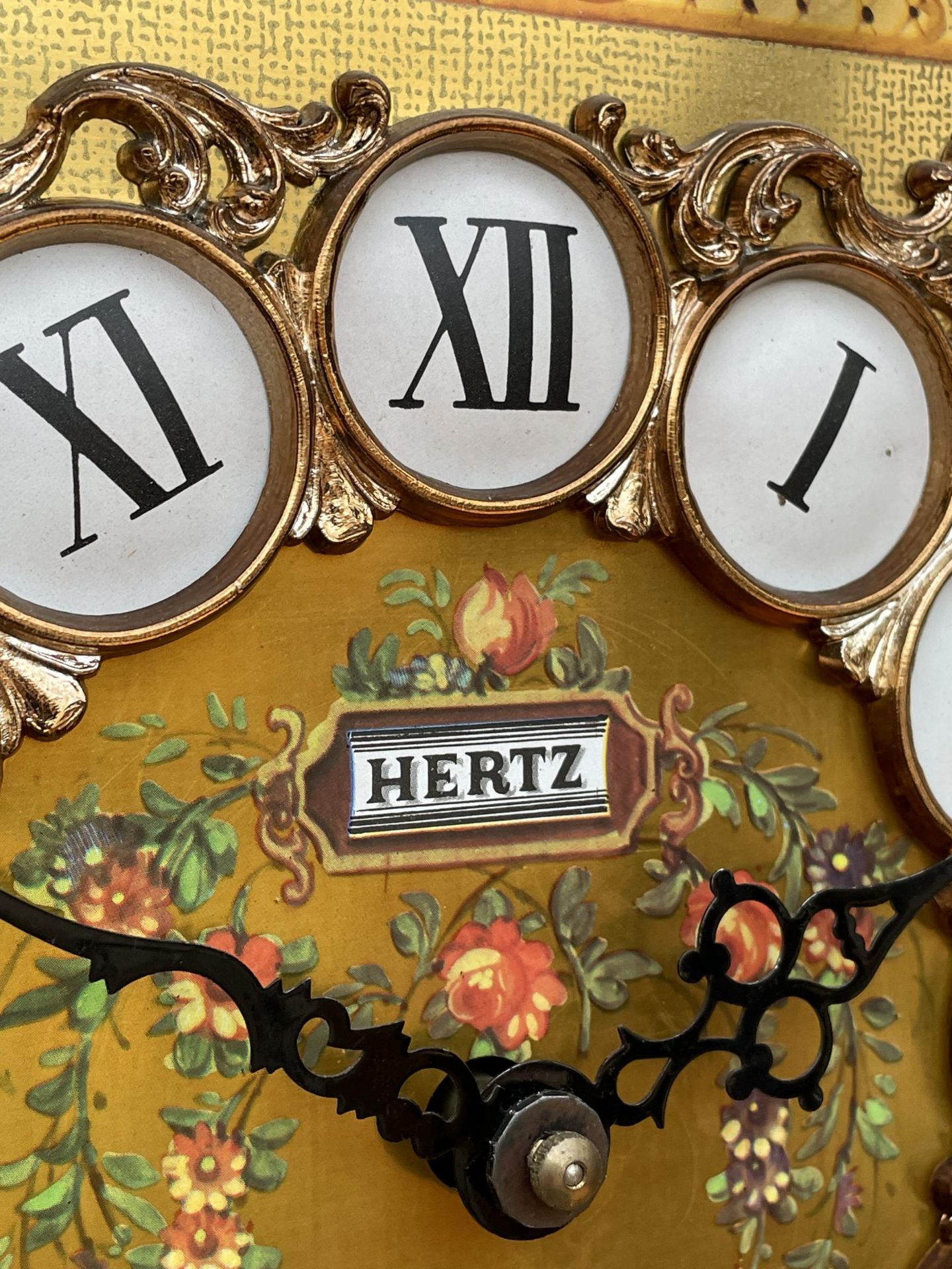 A MODERN THREE WEIGHT HERTZ LONGCASE CLOCK WITH GLASS DOOR - Image 5 of 6