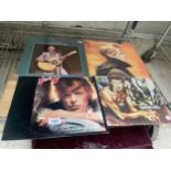 FOUR DAVID BOWIE VINYL RECORDS